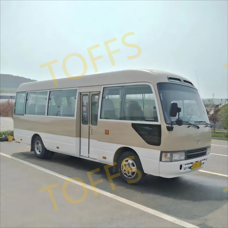 Middle Used Mini Bus Toyota Coaster 4x4 30 Seats for urban transportation