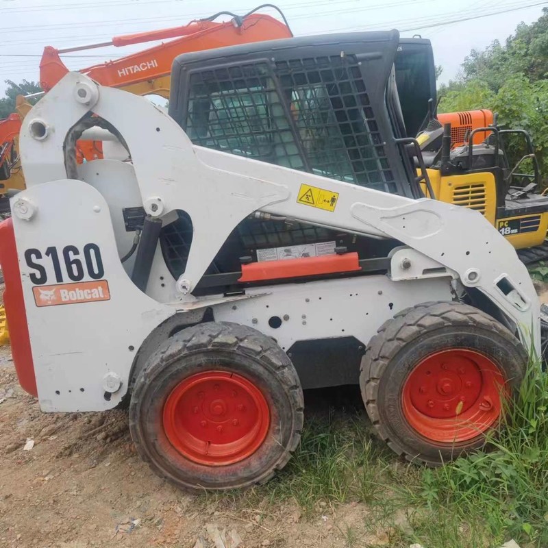Turbocharged Used Skid Steer Loader Bob S160 High Speed 19.8m/h 44.9KW