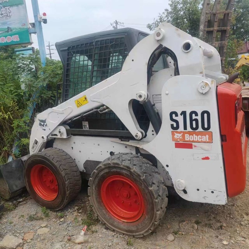 Turbocharged Used Skid Steer Loader Bob S160 High Speed 19.8m/h 44.9KW