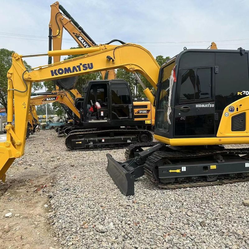 Used Komatsu Excavator PC70  Secondhand 7ton Small Type Mini Crawler Digger