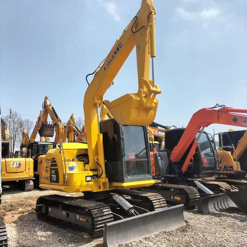 Secondhand Komatsu Digger PC70  Used 7ton Small Type Mini Crawler Excavator