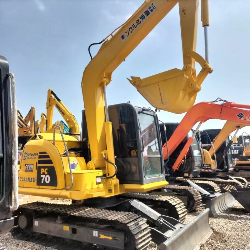 Secondhand Komatsu Digger PC70  Used 7ton Small Type Mini Crawler Excavator