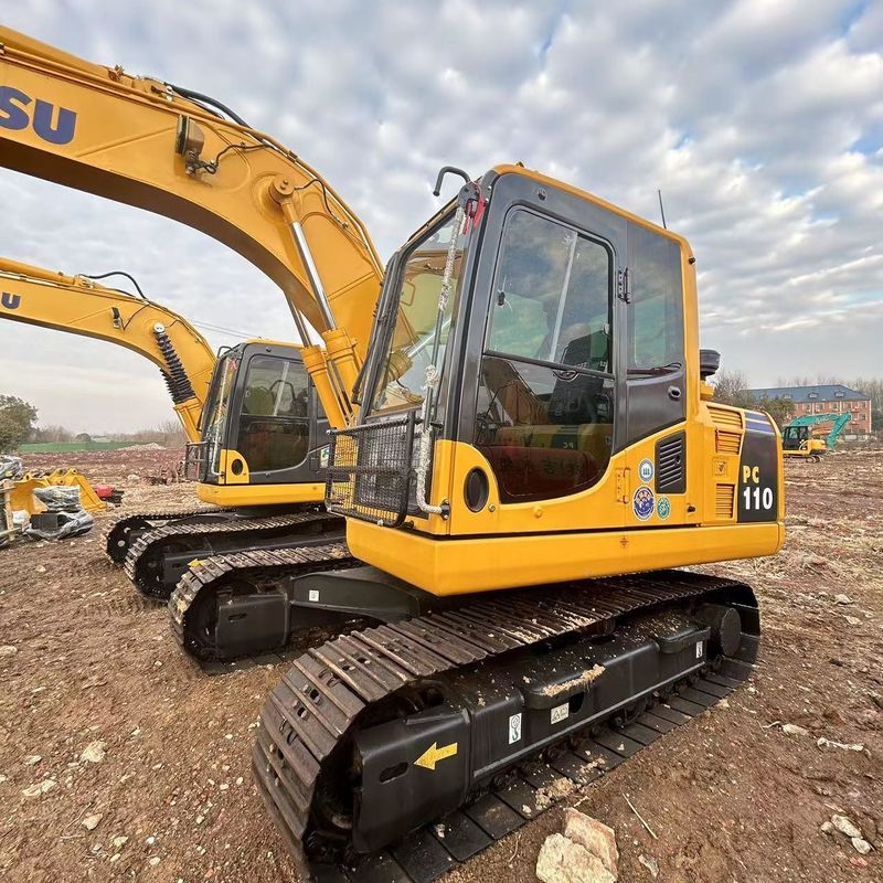Secondhand Komatsu Digger PC110  Used 11ton Small Type Crawler Excavator