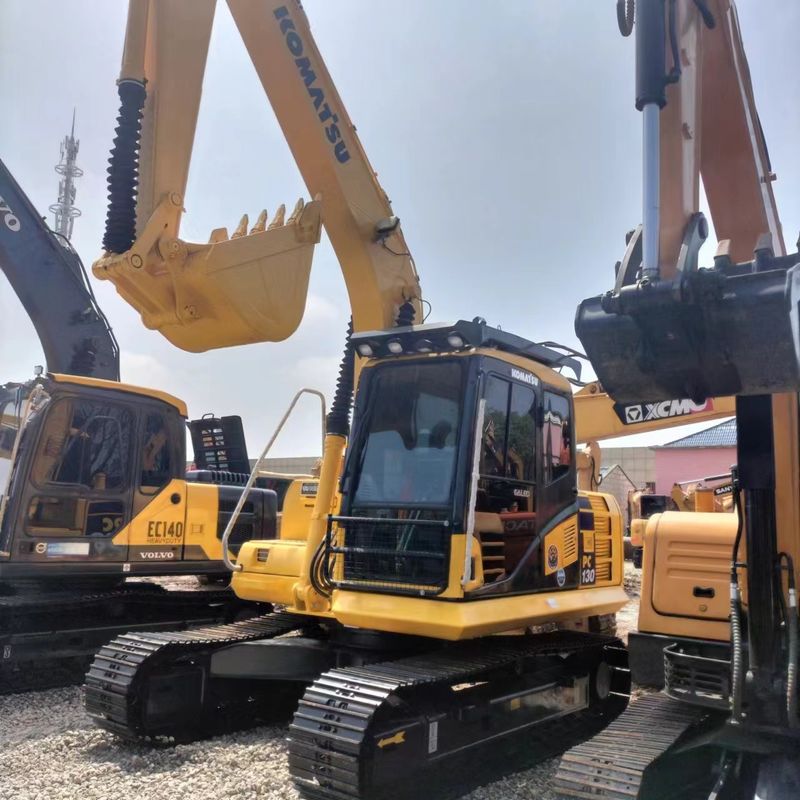 Used Komatsu Excavator PC130 Secondhand 13ton Small Type Crawler Digger