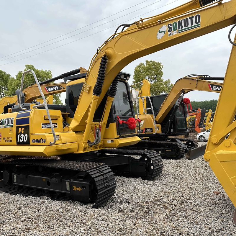 Sencondhand Komatsu Digger PC130 Used 13ton Small Type Crawler Excavator