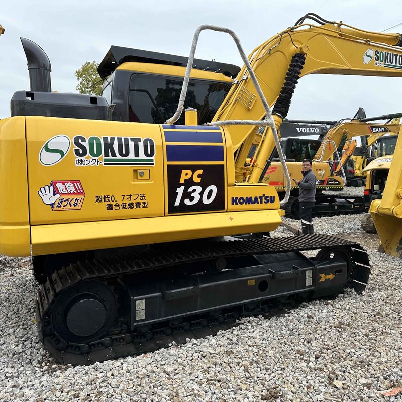 Sencondhand Komatsu Digger PC130 Used 13ton Small Type Crawler Excavator