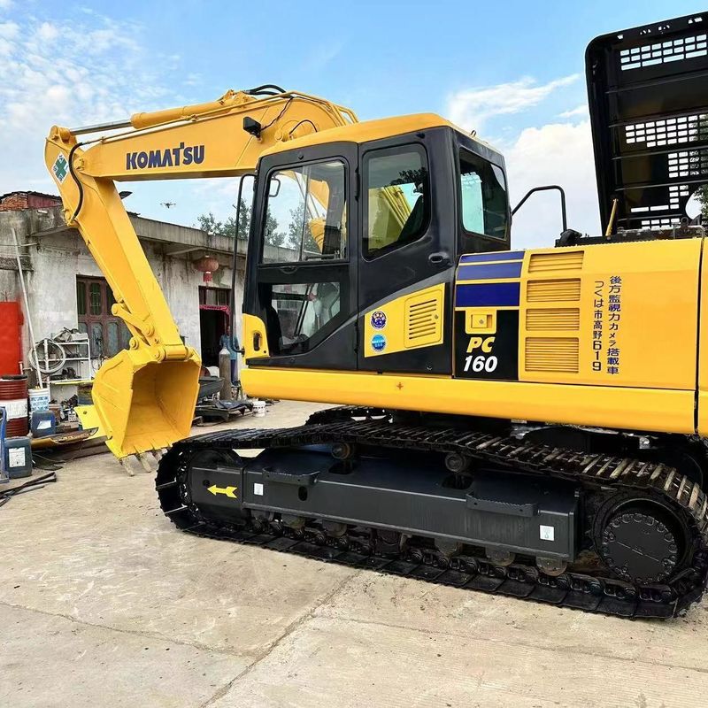 Used Komatsu Excavator PC160 Secondhand 16ton Small Type Crawler Digger
