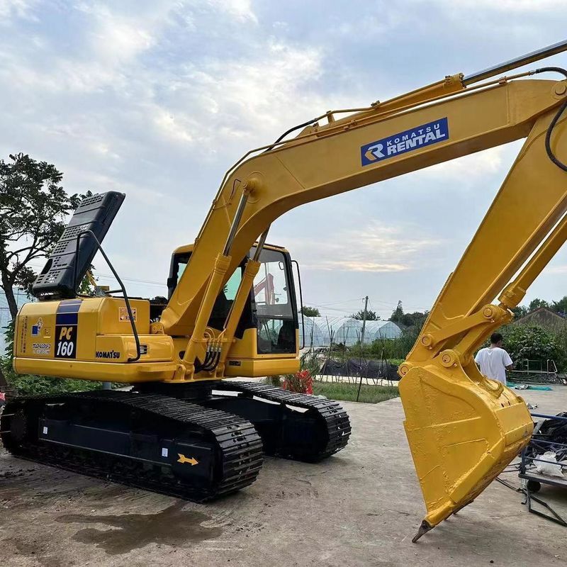Used Komatsu Excavator PC160 Secondhand 16ton Small Type Crawler Digger