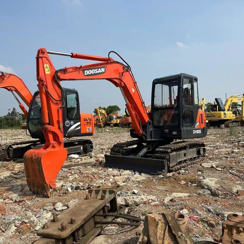 Used Doosan Digger  DH55  Secondhand 5.5ton Small Type Mini Crawler Excavator