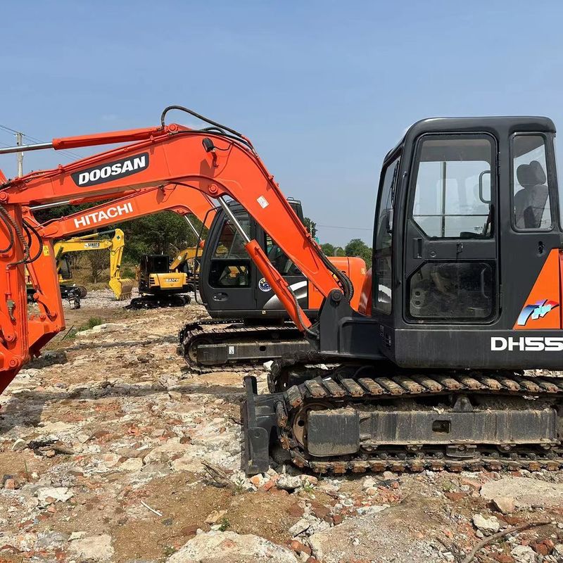 Used Doosan Digger  DH55  Secondhand 5.5ton Small Type Mini Crawler Excavator