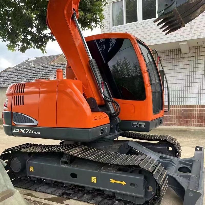 Used Doosan Digger  DX75  Secondhand 7.5ton Small Type Mini Crawler Excavator