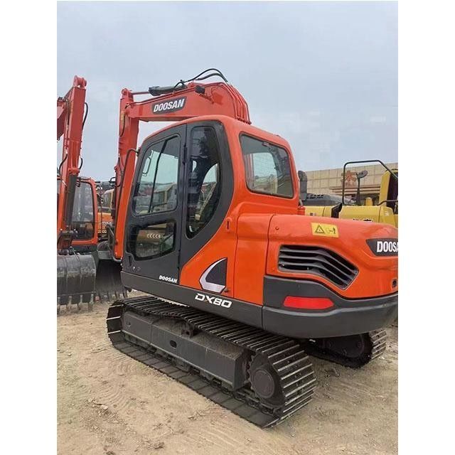 Used Doosan Digger  DX80  Secondhand 8ton Small Type Mini Crawler Excavator