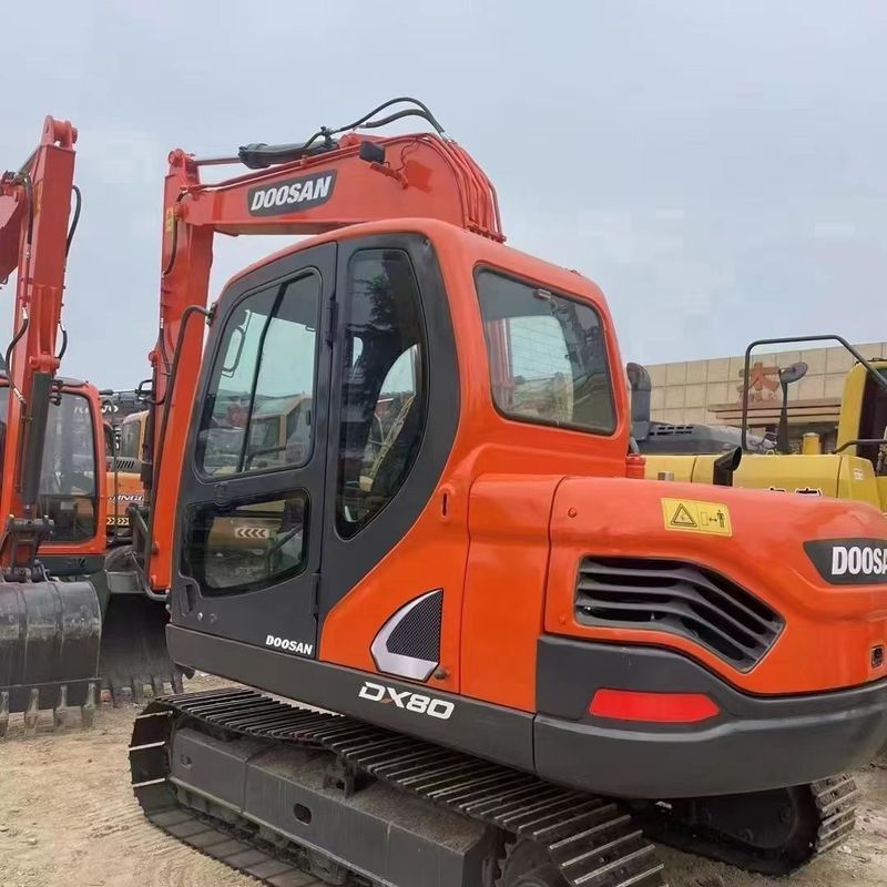 Used Doosan Digger  DX80  Secondhand 8ton Small Type Mini Crawler Excavator
