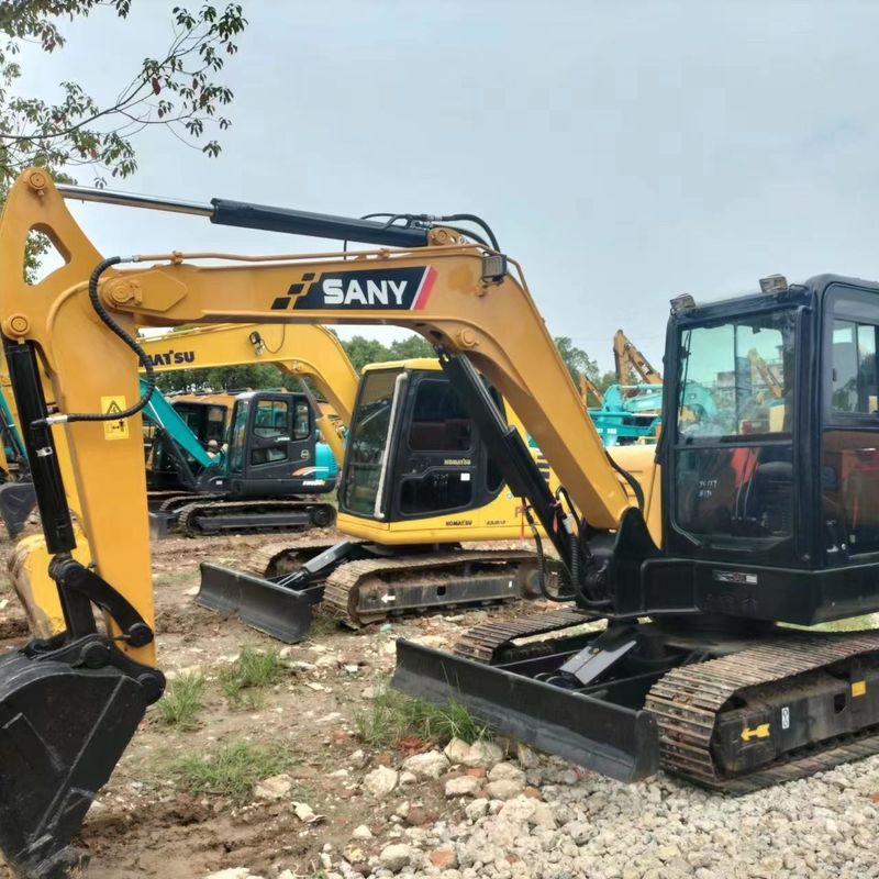 Used SANY Digger  SY60  Secondhand 6ton Small Type Mini Crawler Excavator