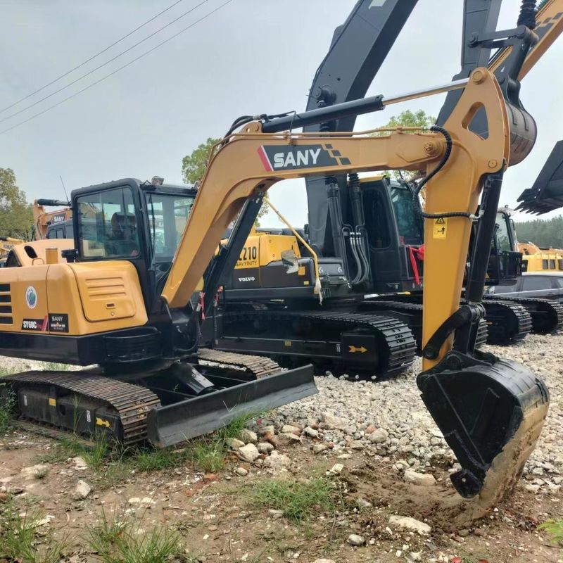 Used SANY Digger  SY60  Secondhand 6ton Small Type Mini Crawler Excavator