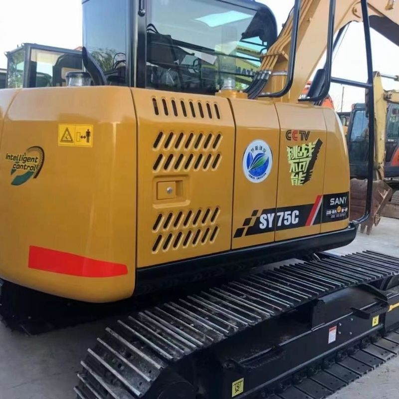 Used SANY Digger  SY75  Secondhand 7.5ton Small Type Mini Crawler Excavator