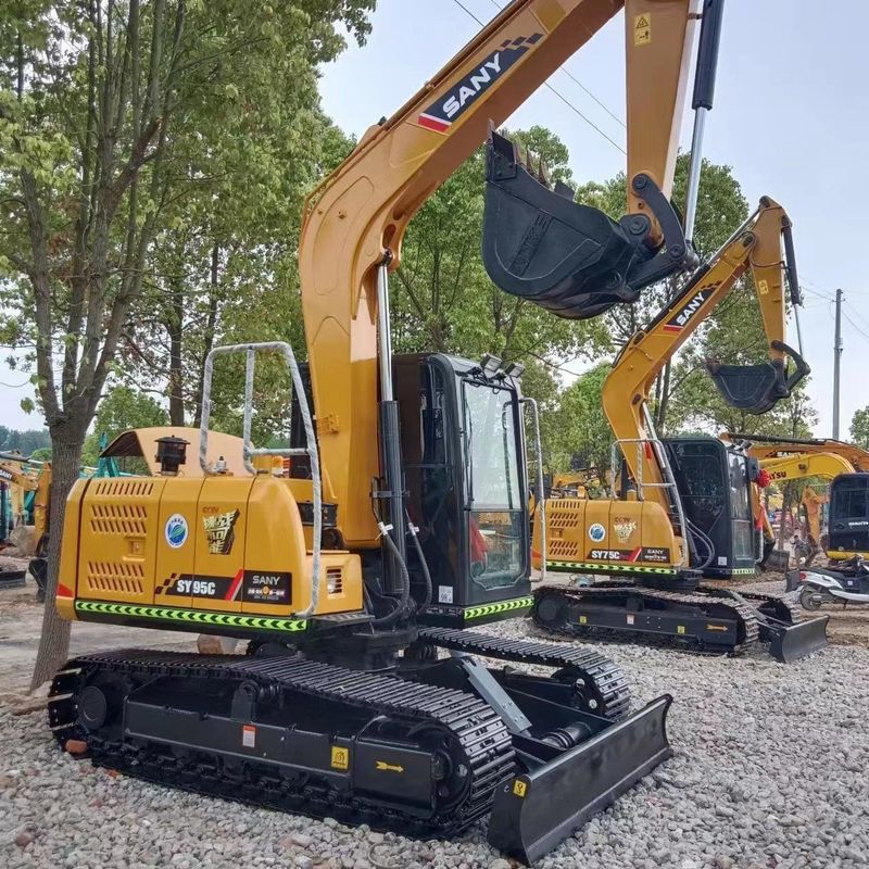Used SANY Digger  SY95C  Secondhand 9.5ton Small Type Mini Crawler Excavator