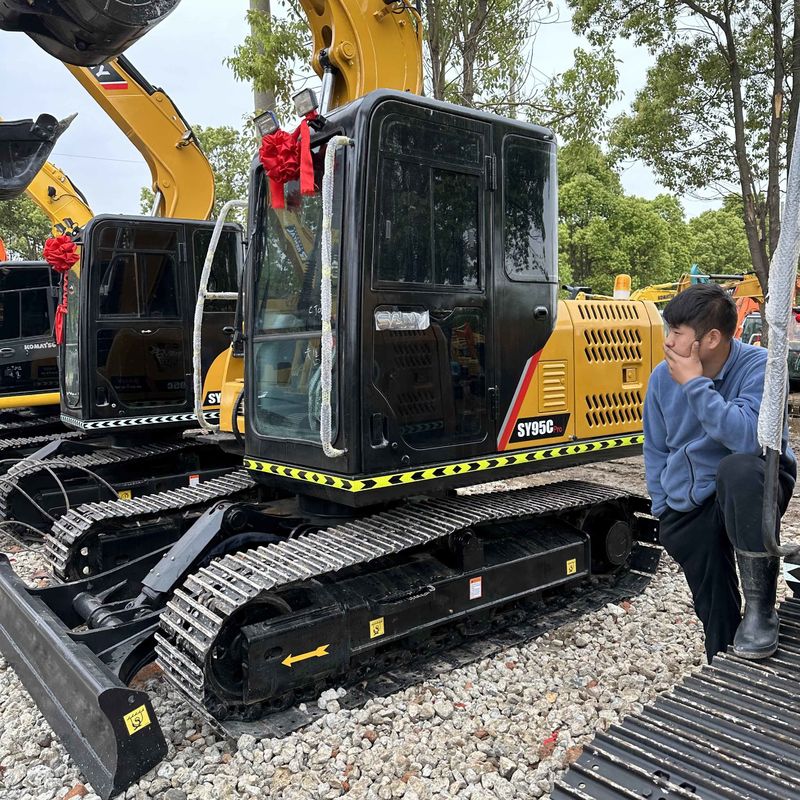Secondhand SANY Digger  SY95C  Used 9.5ton Small Type Mini Crawler Excavator