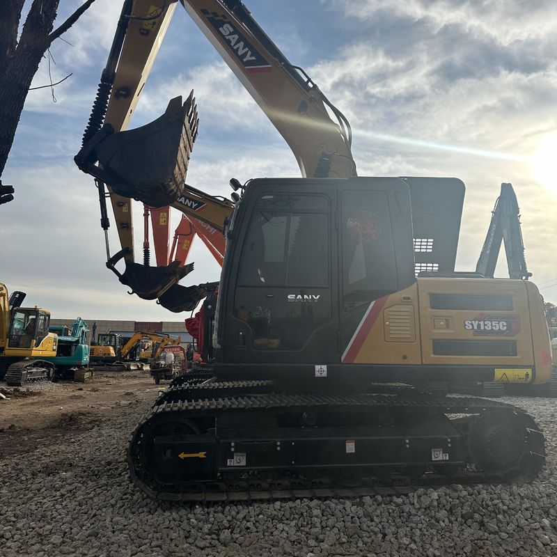 Used SANY Digger  SY135C  Secondhand 13.5on Small Type Mini Crawler Excavator