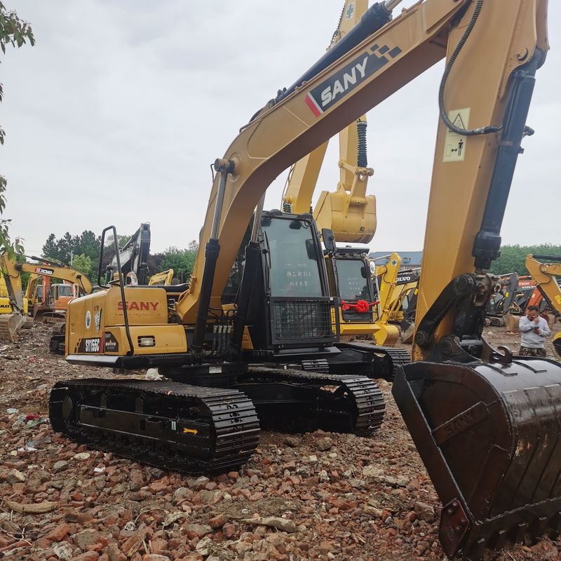 Used SANY Digger  SY155C  Secondhand 15.5on Small Type  Crawler Excavator