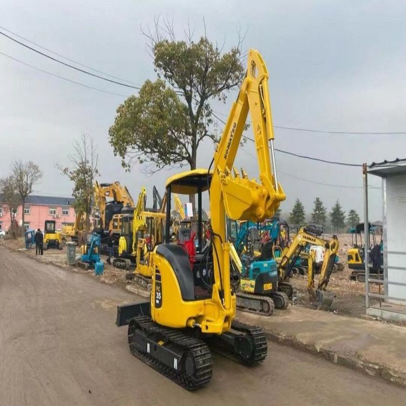 Secondhand Komatsu Excavator PC35  Used 3.5ton Small Type Mini Crawler Digger