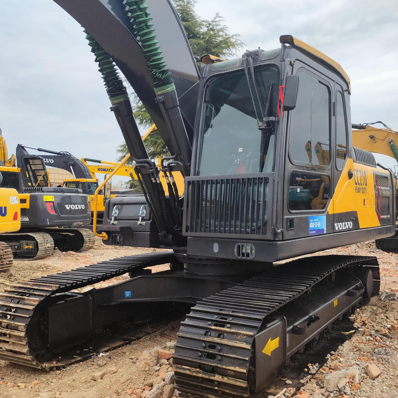 Original VOL EC210 Second Hand Excavator Machine 20 Ton 123kw  with 1.2m3 bucket