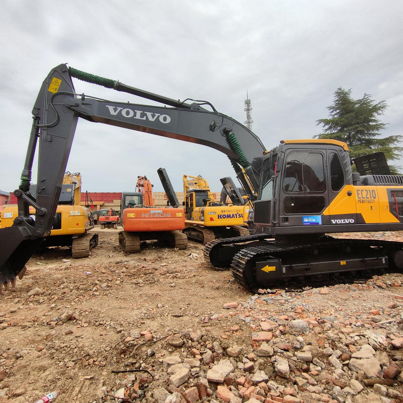 Original VOL EC210 Second Hand Excavator Machine 20 Ton 123kw  with 1.2m3 bucket
