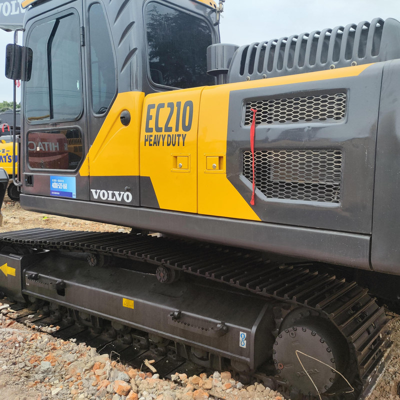 Original VOL EC210 Second Hand Excavator Machine 20 Ton 123kw  with 1.2m3 bucket