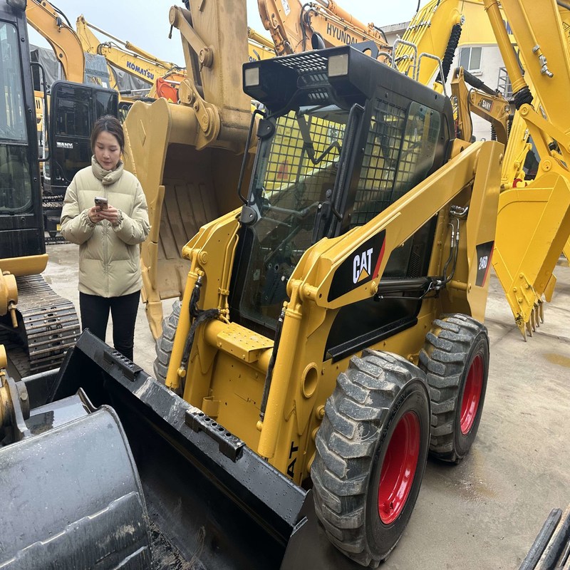 CAT 246D Used Skid Steer Loader Equipment 4.5 Ton Original 53..6KW