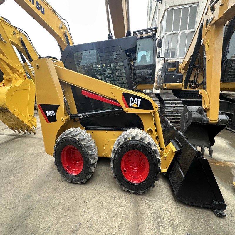 CAT 246D Used Skid Steer Loader Equipment 4.5 Ton Original 53..6KW