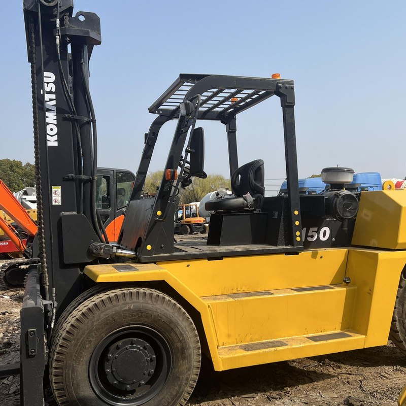 AC Drive Used Forklift Komatsu FD150 15 Ton 122kW Maximum lifting height 3m