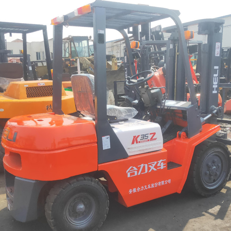Diesel Heli K35 Used Forklift 3.5 Ton Ergonomic Design Maximum lifting height 3m