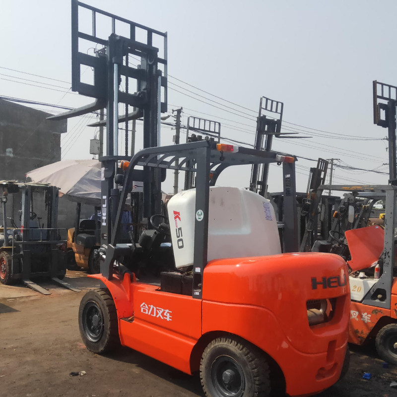 2nd Hand K50 Heli 5 Ton Forklift Tripod Lift For Warehouse Maximum lifting height 3m