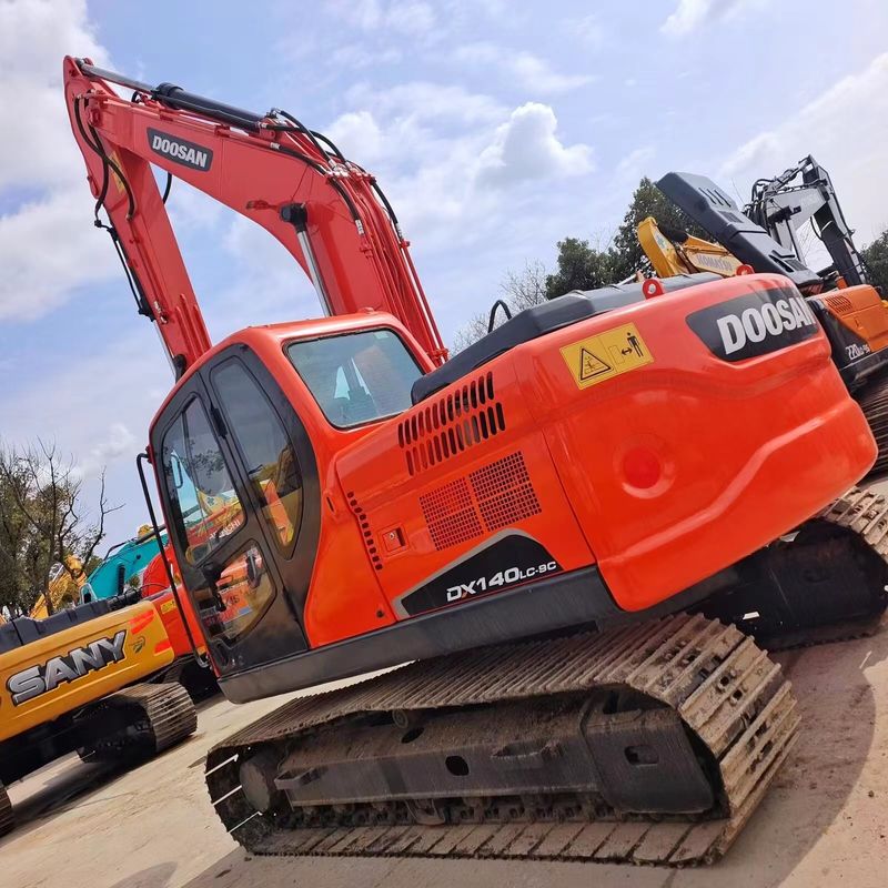 Used Doosan Digger  DX140LC  Secondhand 14ton Medium Type Crawler Excavator