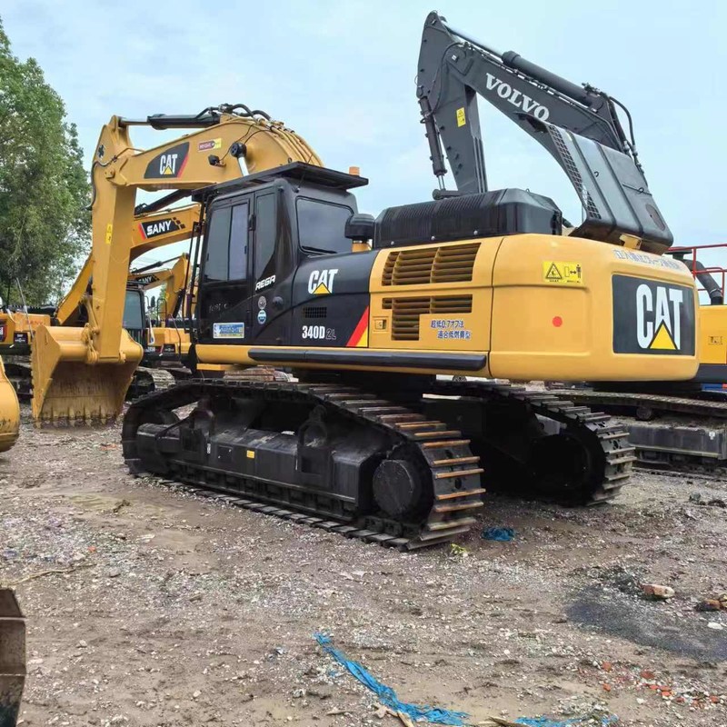 Big Used Excavator CAT 340D2 40 Ton Crawler Digger 208kw with 1.9m3 bucket