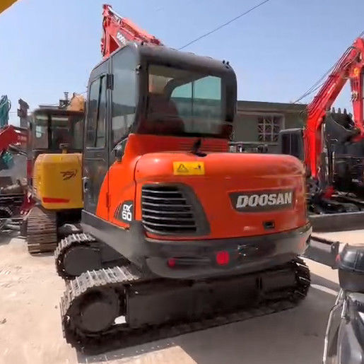 Second-hand Doosan DX60 6-ton mini track excavator for small-scale works
