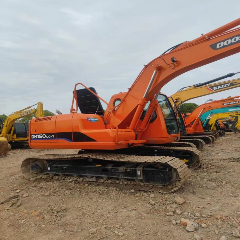 Used Doosan Digger  DX150LC  Secondhand 15ton Medium Type Crawler Excavator