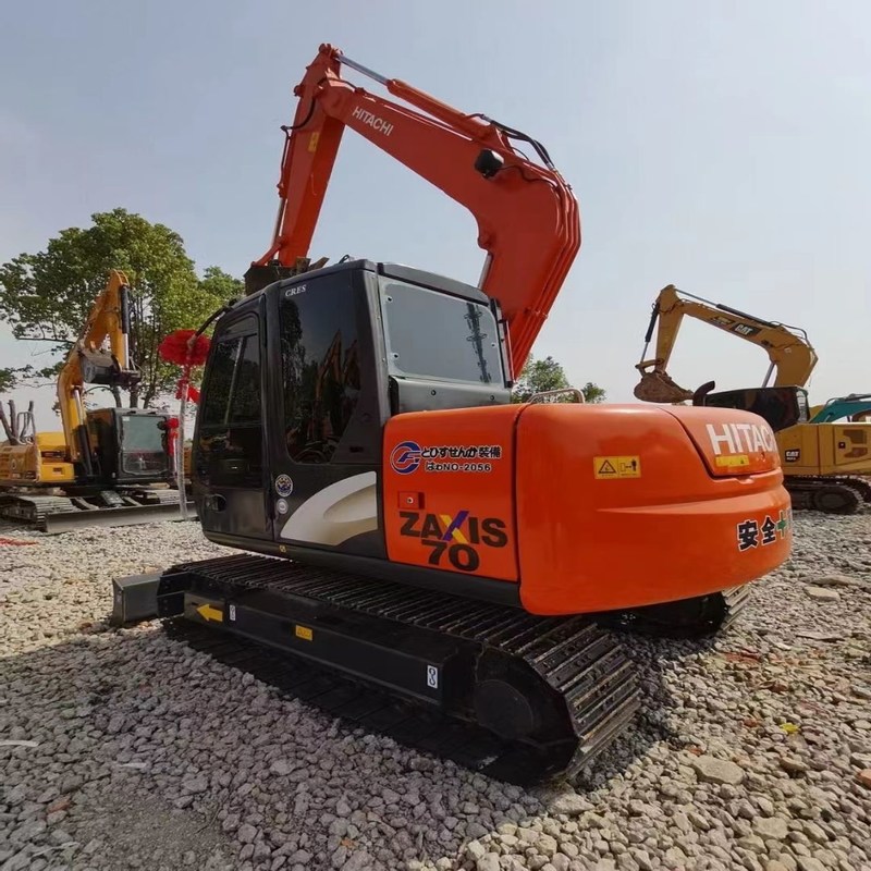Used Mini Excavator Hitachi ZX70 Secondhand 7t Original Crawler Tracked Digger 39kw