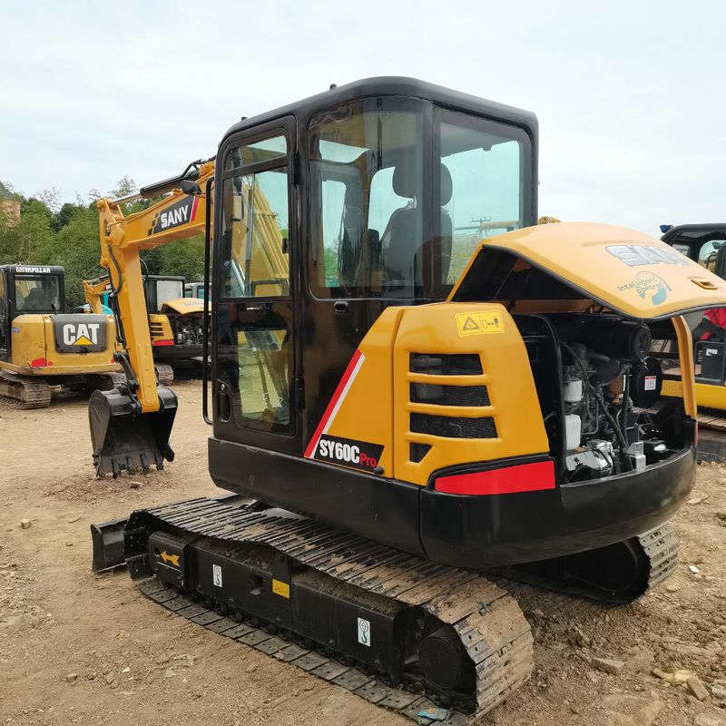 Used SANY Digger  SY60  Secondhand 6ton Small Type Mini Crawler Excavator