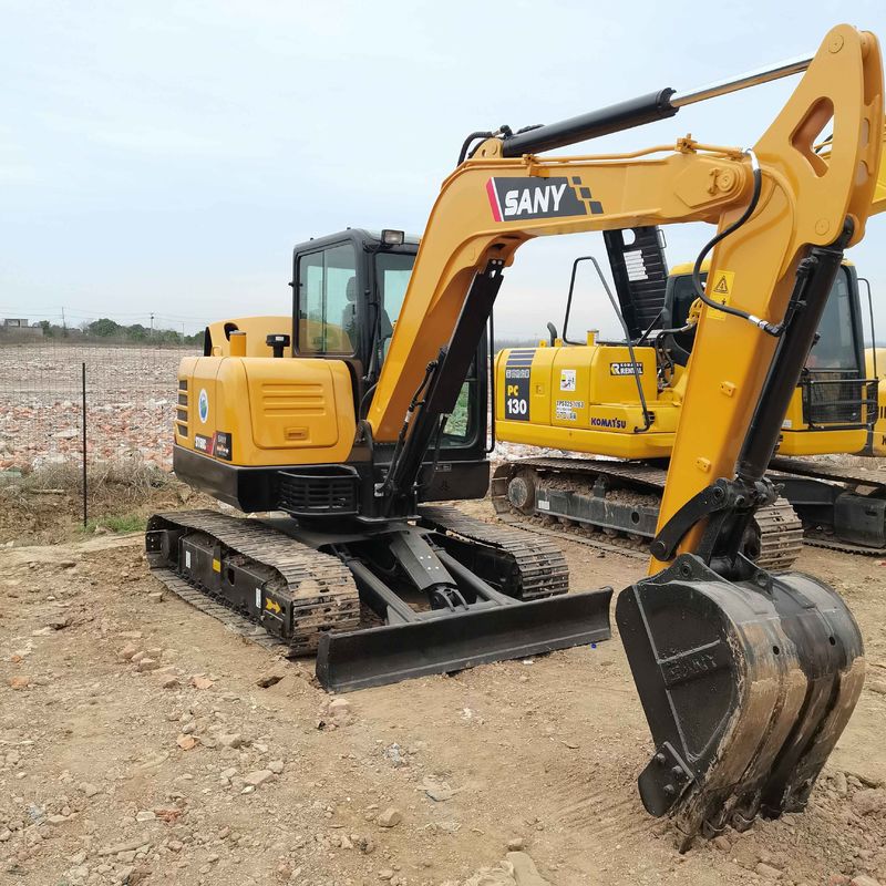 Used SANY Digger  SY60  Secondhand 6ton Small Type Mini Crawler Excavator