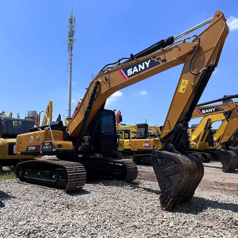 Used SANY Digger  SY215C  Secondhand 21.5on Medium Type  Crawler Excavator