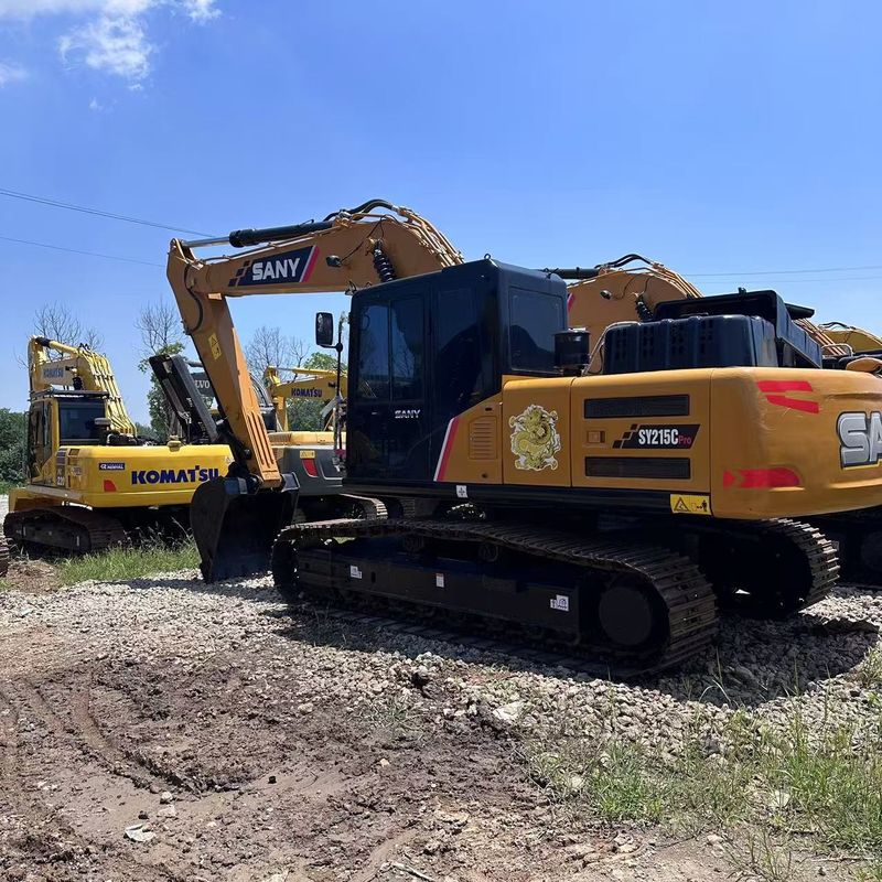 Used SANY Digger  SY215C  Secondhand 21.5on Medium Type  Crawler Excavator