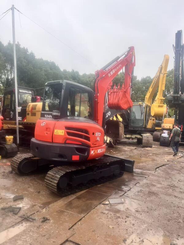 Used Kubota Digger  KX163  5.5ton Small Type Mini Crawler Excavator 35.5kw with 0.19m3 bucket